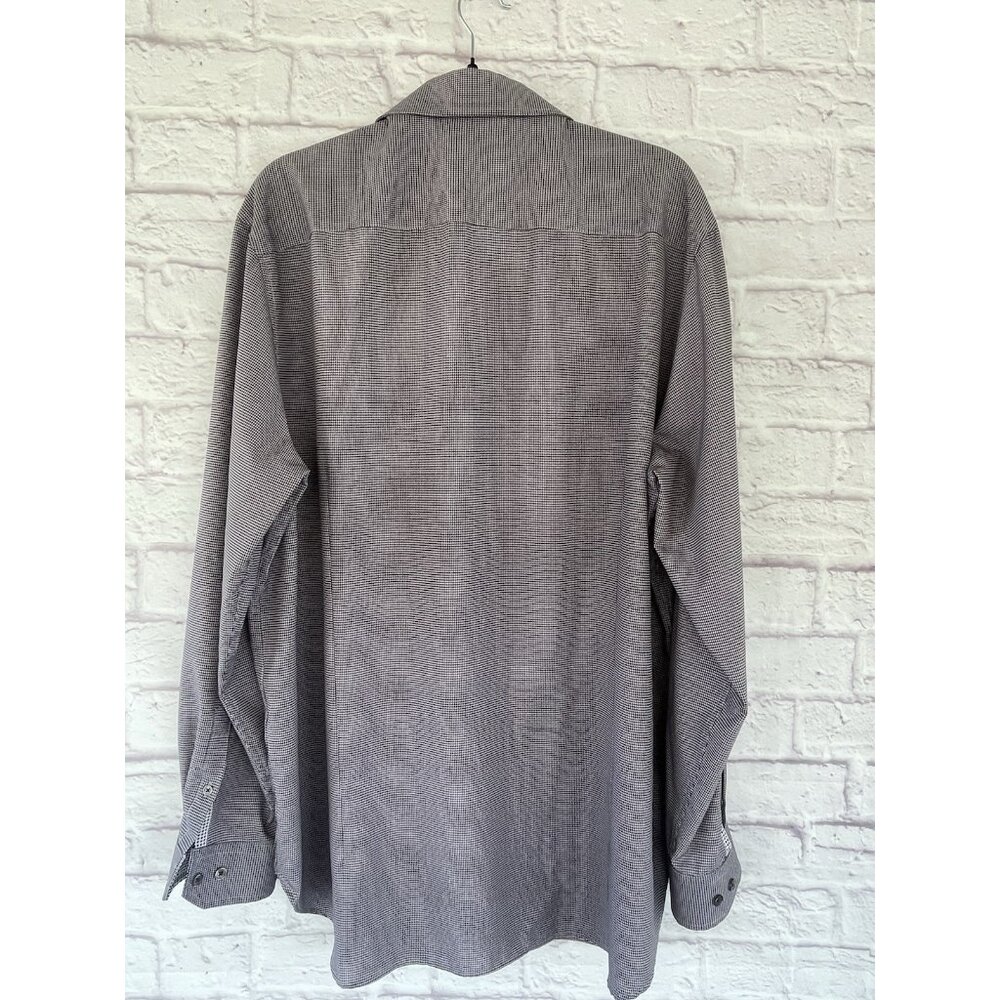 WRK Men’s Button Up Shirt 4-Way Stretch Work Rest Karma Long Sleeve Size 18 - Picture 12 of 15
